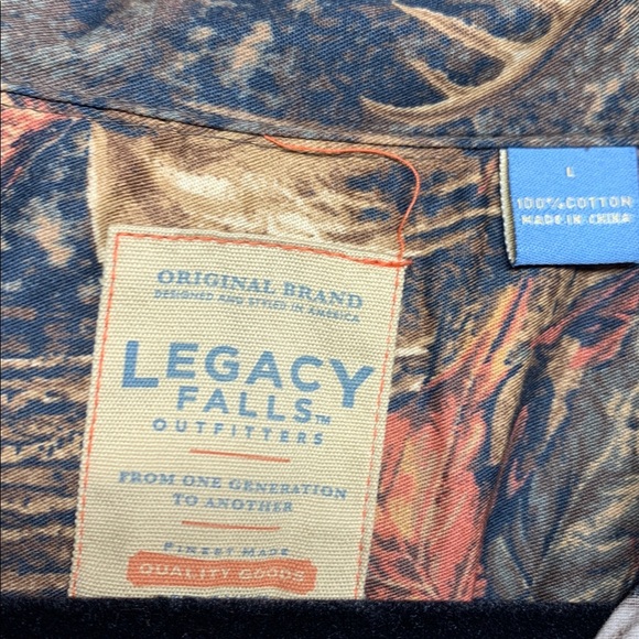 Legacy Falls Outfitters Deer Camo Shirt Large - Picture 7 of 8